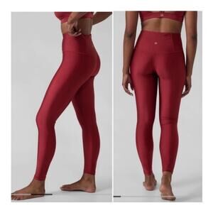 Athleta Elation Shine Tight Red High Waist Size 3X  NWT